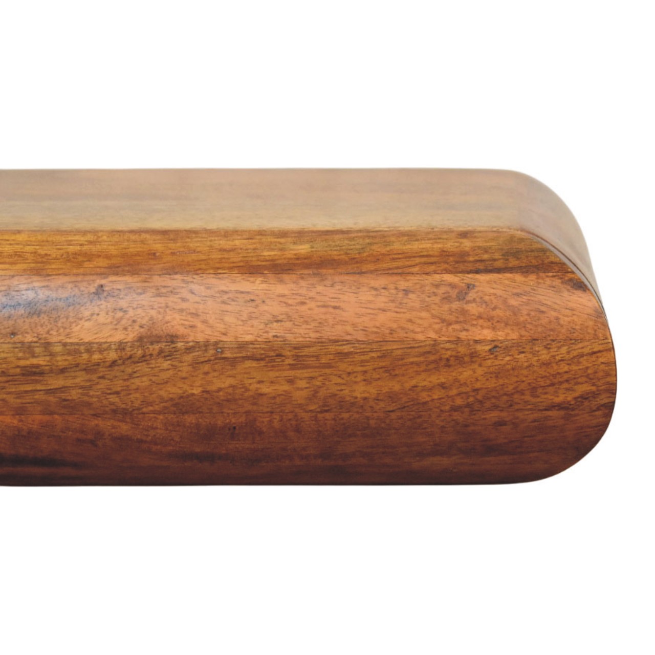 Solid Mango Wood Amber Oak Finished Solis Wall-Mounted Bedside - Image 4