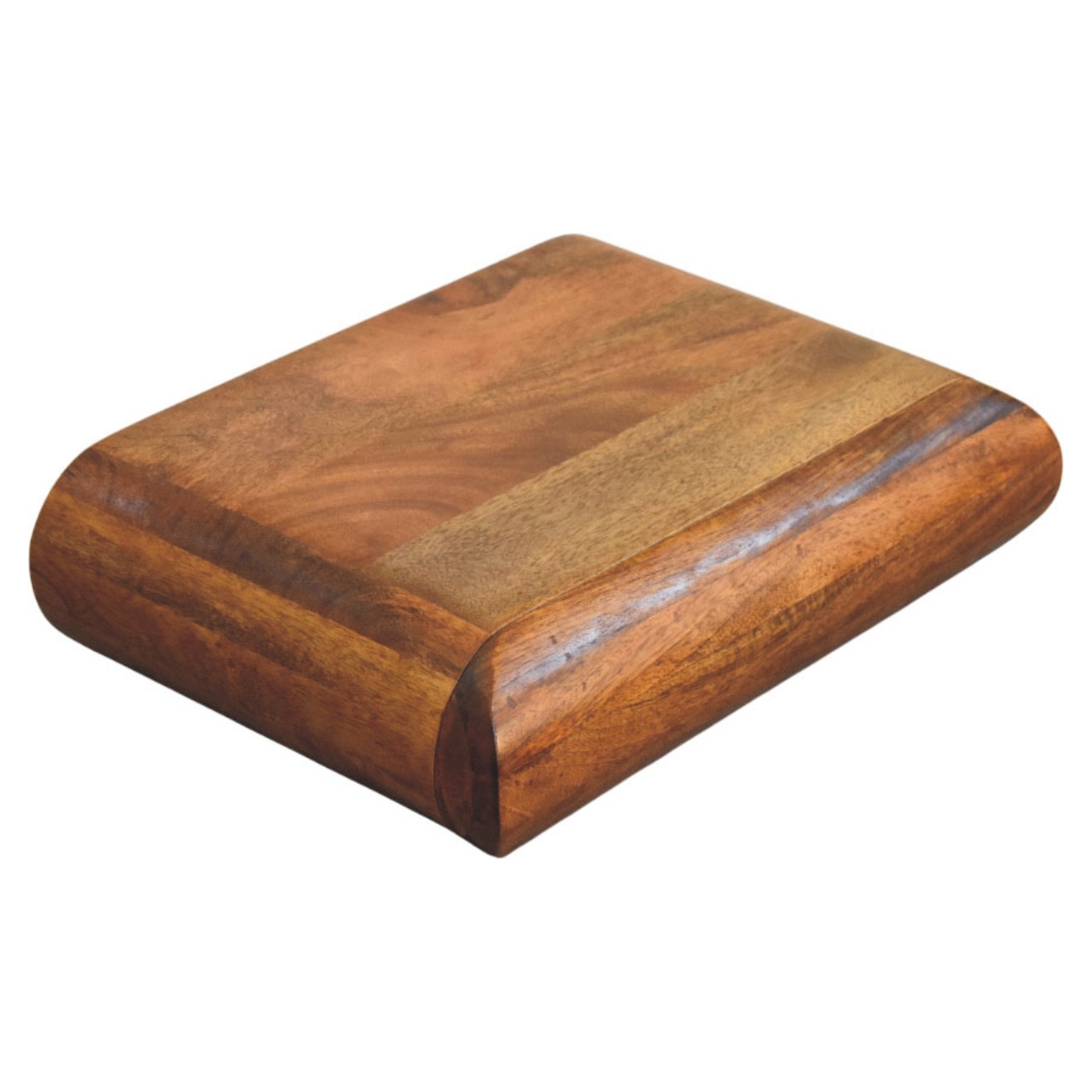 Solid Mango Wood Amber Oak Finished Solis Wall-Mounted Bedside - Image 5