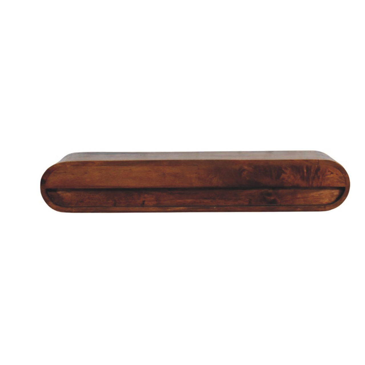 Solid Mango Wood Arc Shadow Wall-Mounted Media Console - Image 7