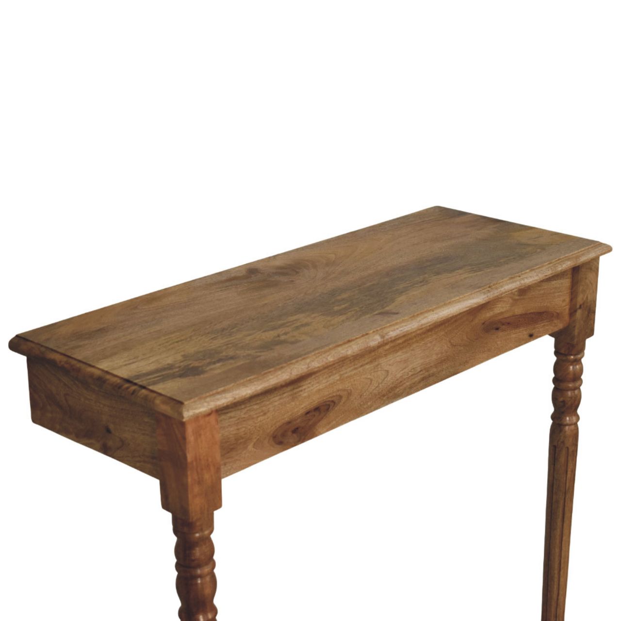 Solid Mango Wood Oak Finish Regency Wall-Mounted Radiator Console - Image 4
