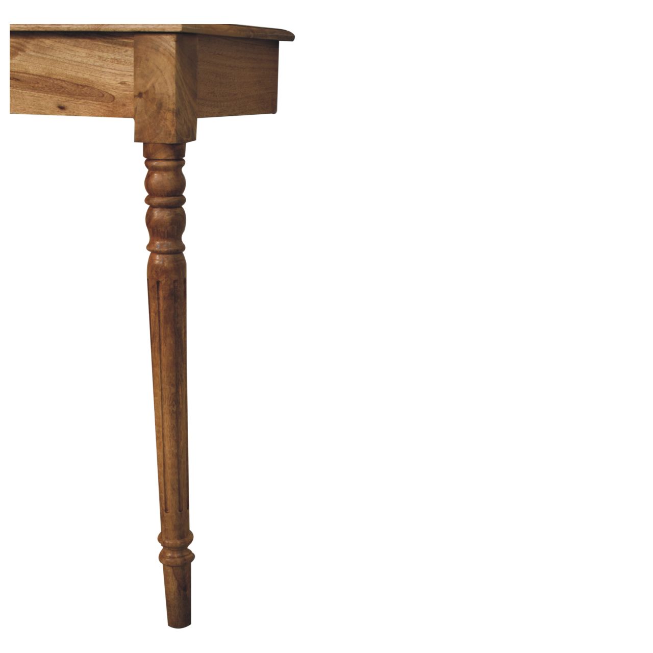 Solid Mango Wood Oak Finish Regency Wall-Mounted Radiator Console - Image 6