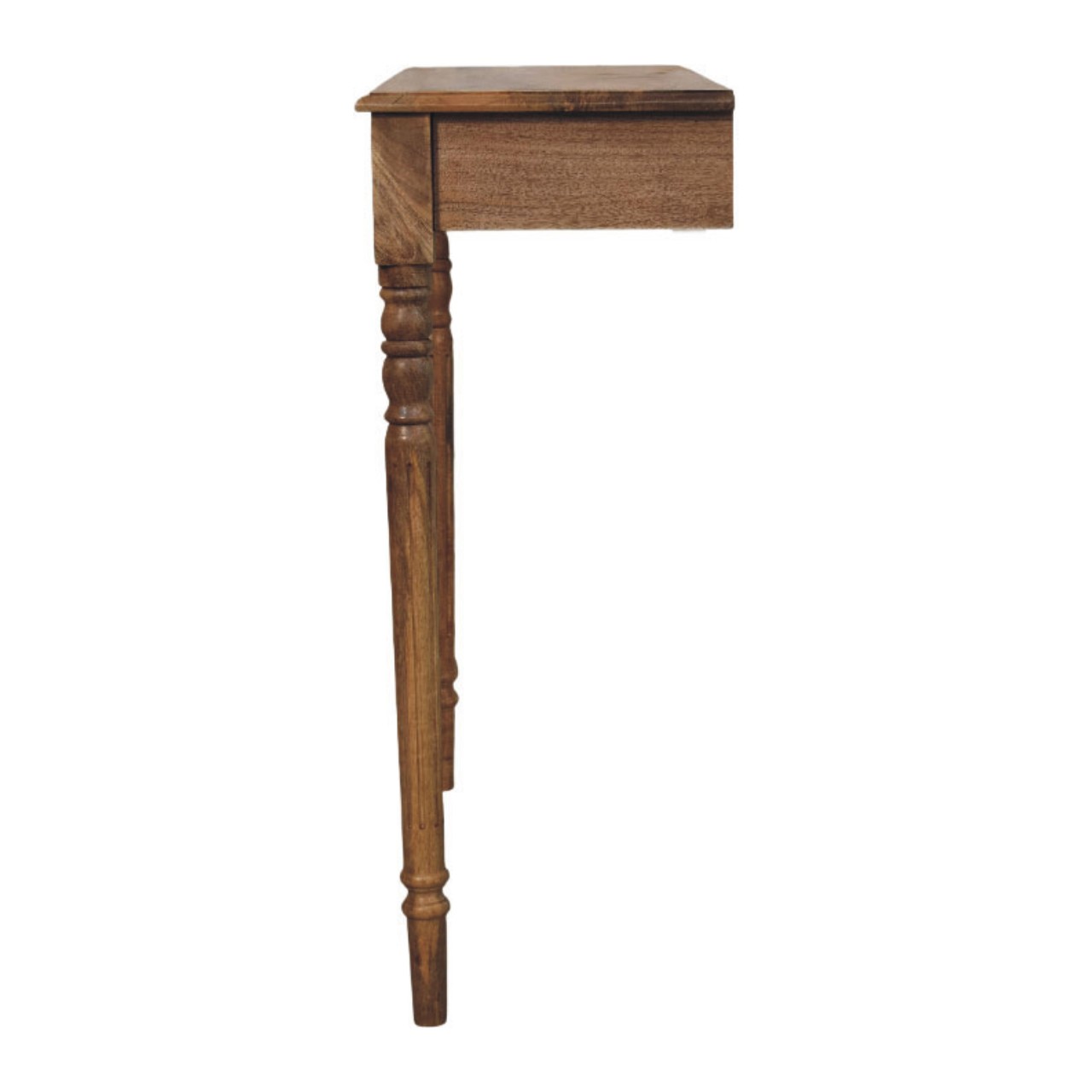 Solid Mango Wood Oak Finish Regency Wall-Mounted Radiator Console - Image 8