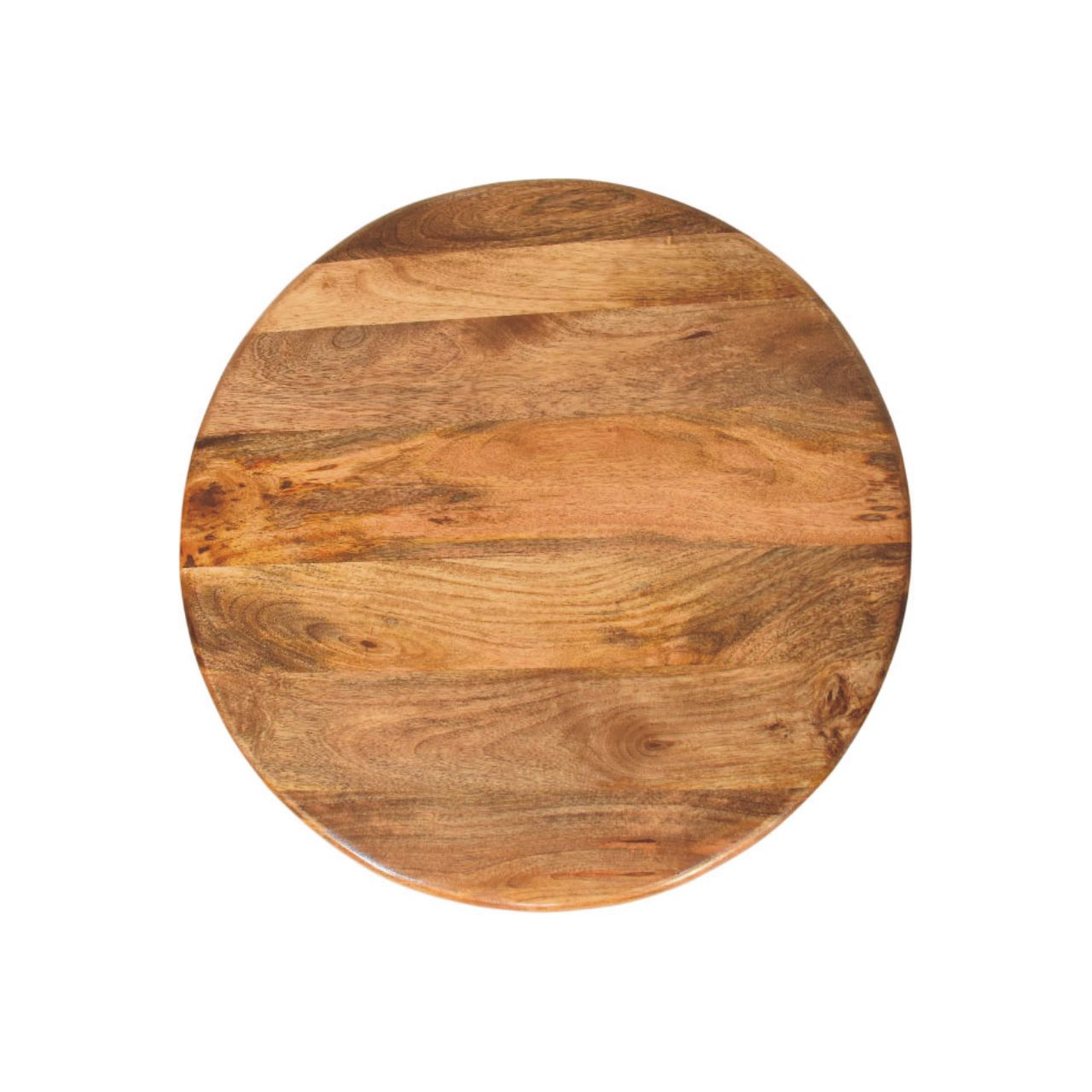 Solid Mango Wood Golden Teak Finished Sculpted Pedestal Coffee Table - Image 7