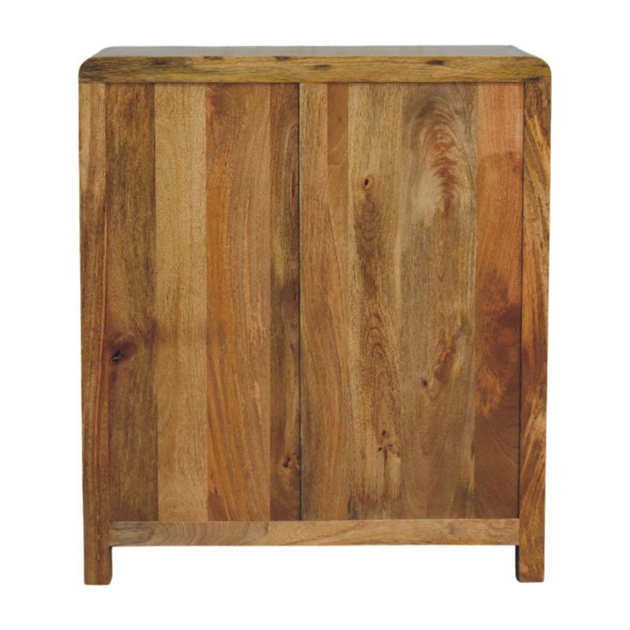 Solid Mango Wood Oak Finished Three Drawer Chest - Image 9