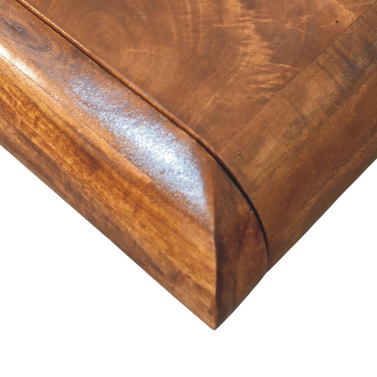 Solid Mango Wood Chestnut Finished 3 Drawer Solis Linear Console - Image 5