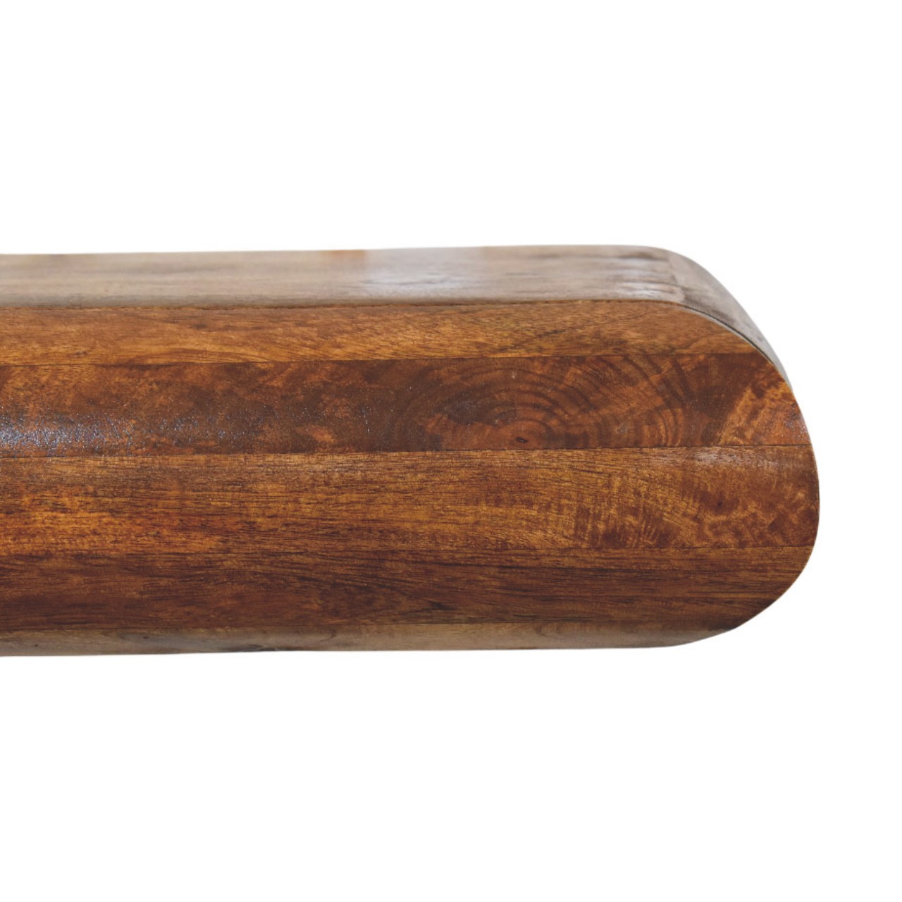 Solid Mango Wood Chestnut Finished Solis Floating Bedside Unit/Shelf - Image 4