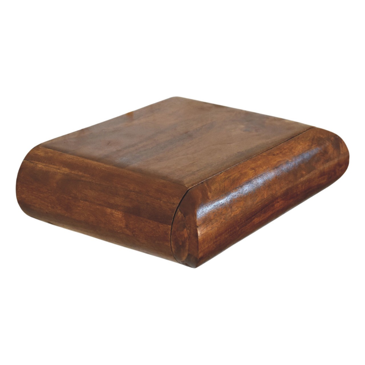 Solid Mango Wood Chestnut Finished Solis Floating Bedside Unit/Shelf - Image 7