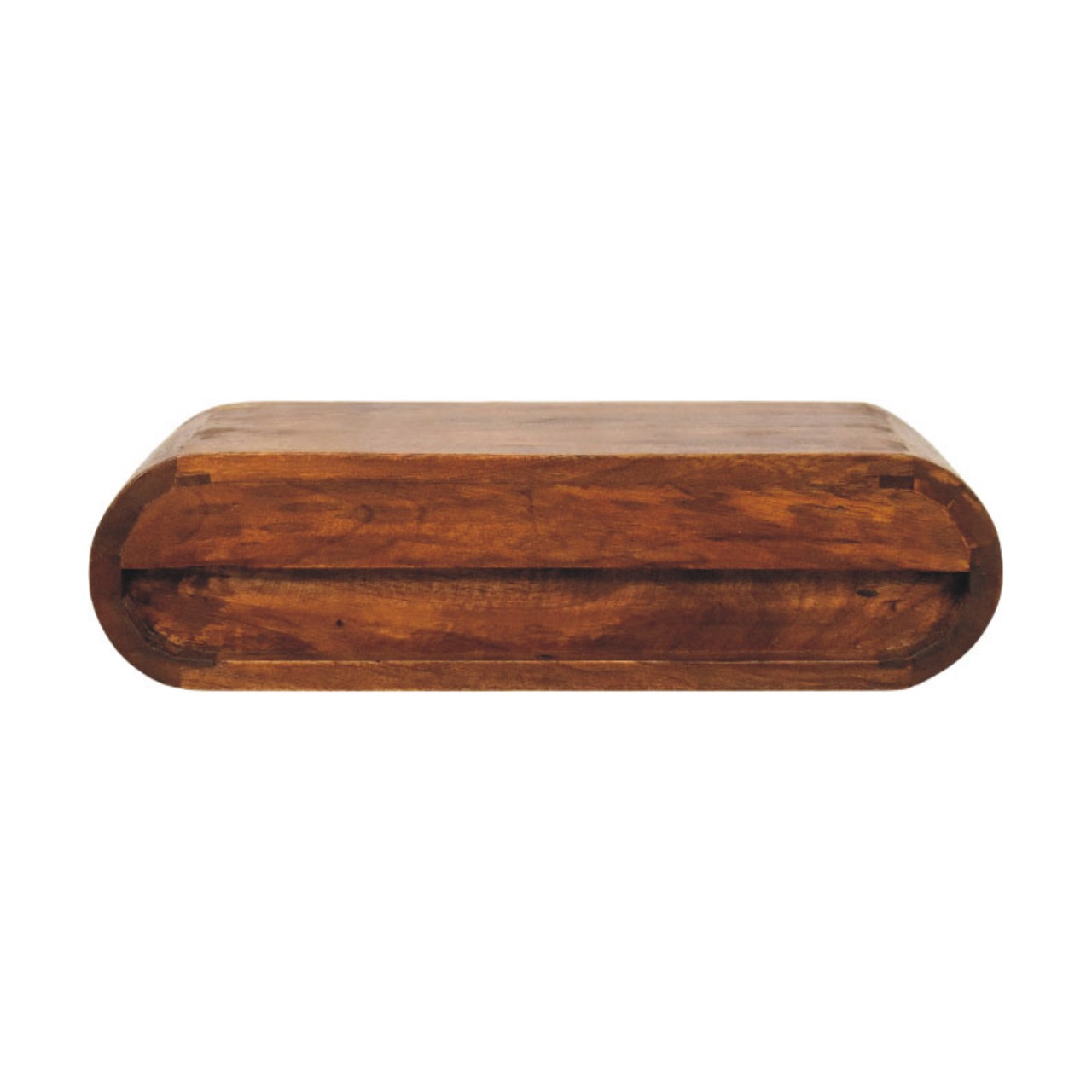 Solid Mango Wood Chestnut Finished Solis Floating Bedside Unit/Shelf - Image 9