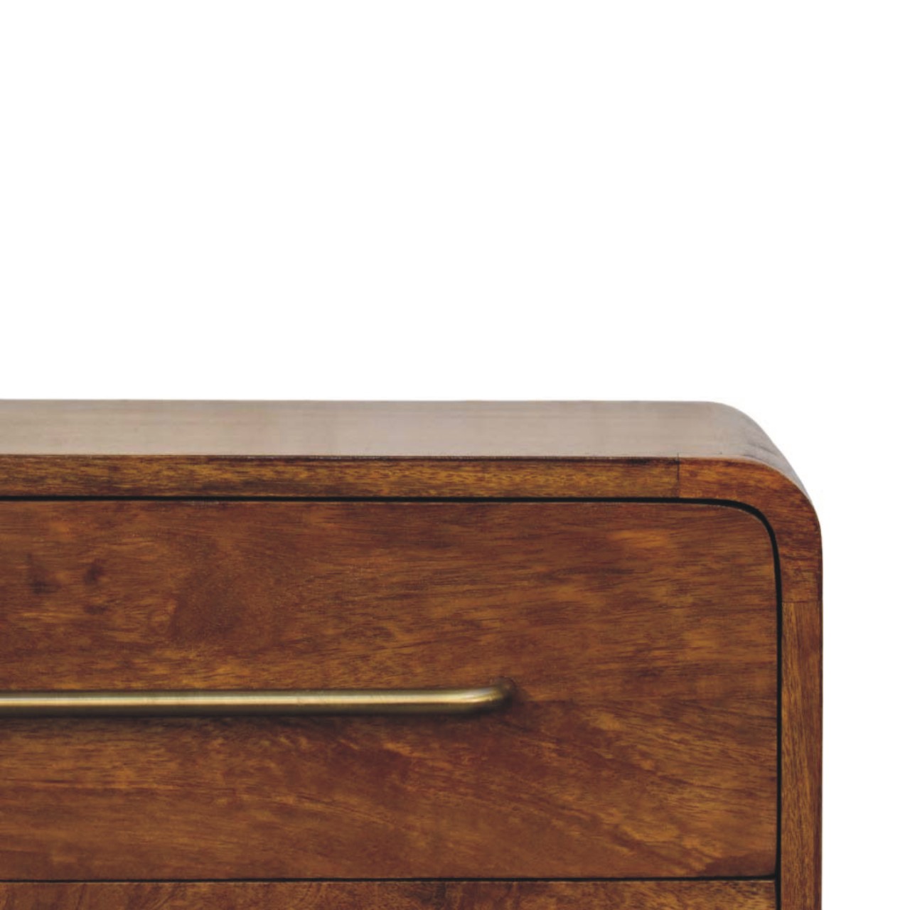 Solid Mango Wood Three Drawer Mini Chest - Image 4