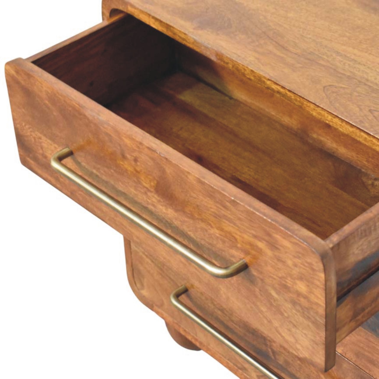 Solid Mango Wood Three Drawer Mini Chest - Image 6
