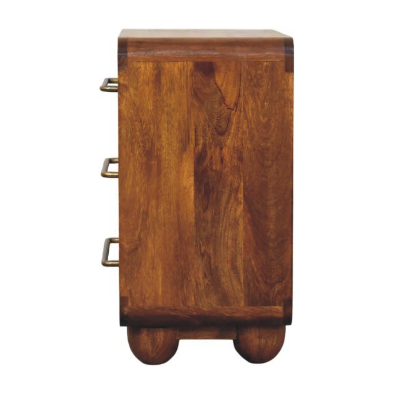 Solid Mango Wood Three Drawer Mini Chest - Image 8