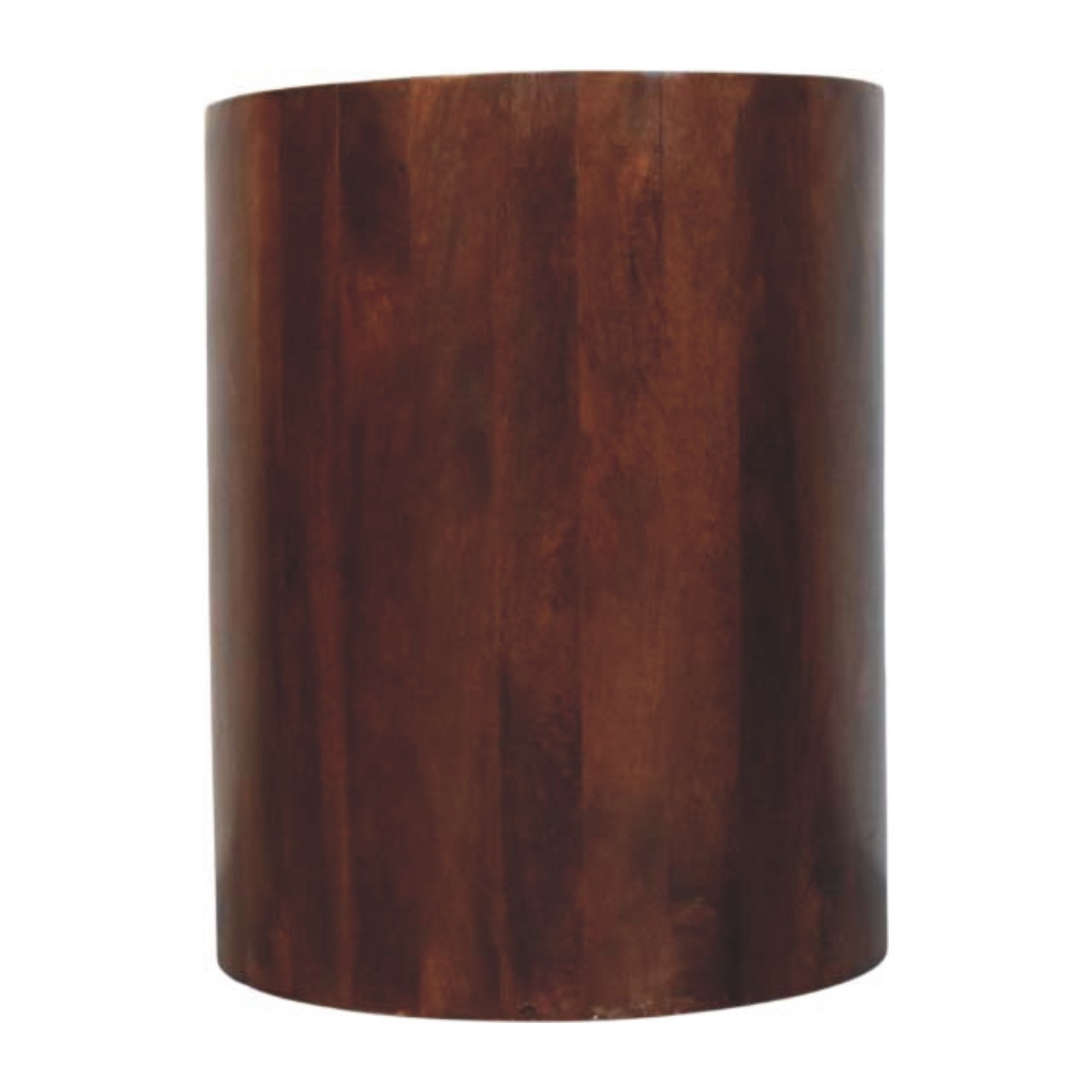 Solid Mango Wood Winewood Round Side Cabinet - Image 9