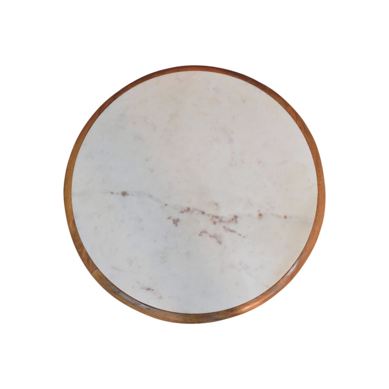 Solid Mango Wood Oak Finished Bola Round Coffee Table - Image 6