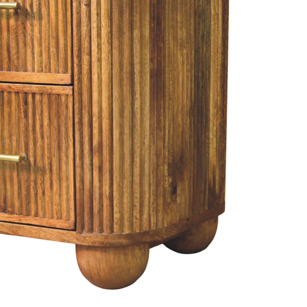 Solid Mango Wood Marble Crest Bedside - Image 7