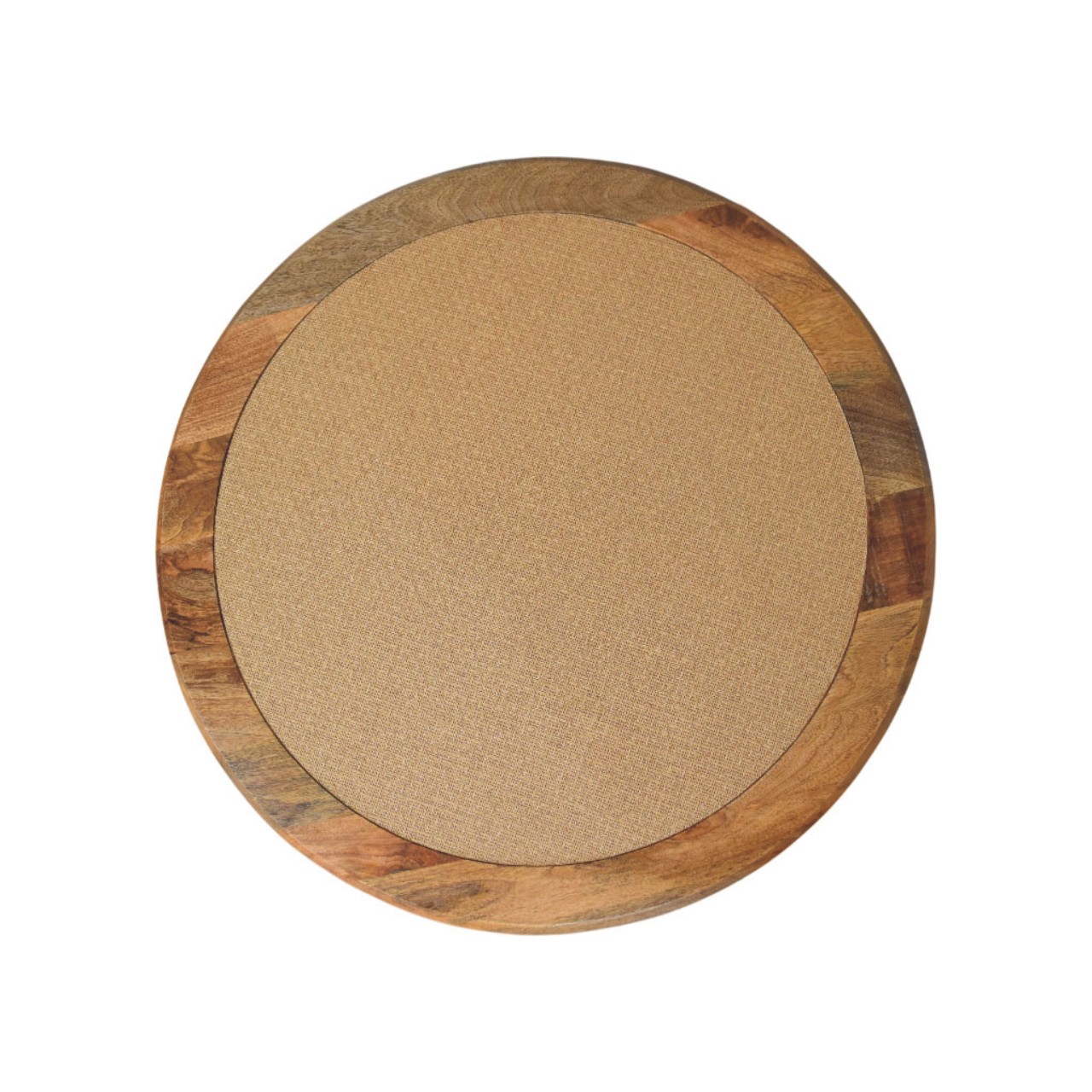 Solid Mango Wood Oak Finished Spindle Rattan Coffee Table - Image 7