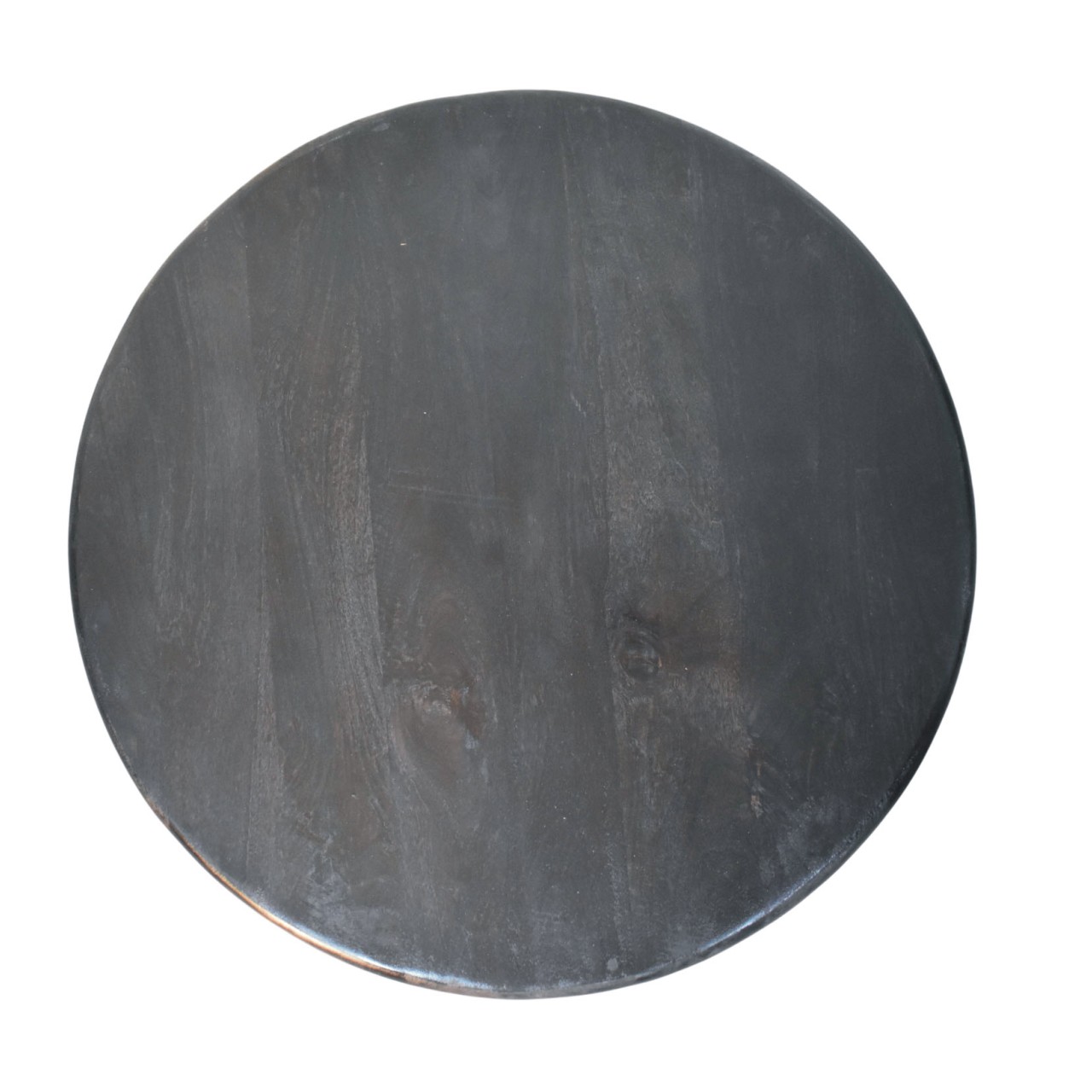 Solid Mango Wood Carbon Ash Finished Spindle Eclipse Coffee Table - Image 10