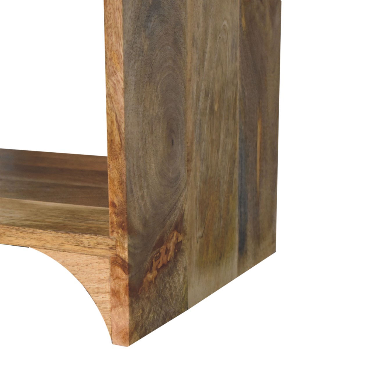 Solid Mango Wood Newton Open-Shelf Bedside - Image 7
