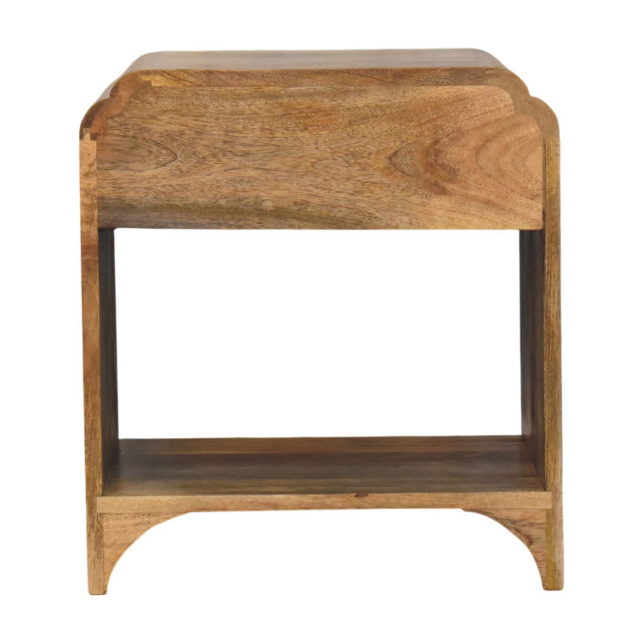 Solid Mango Wood Newton Open-Shelf Bedside - Image 9