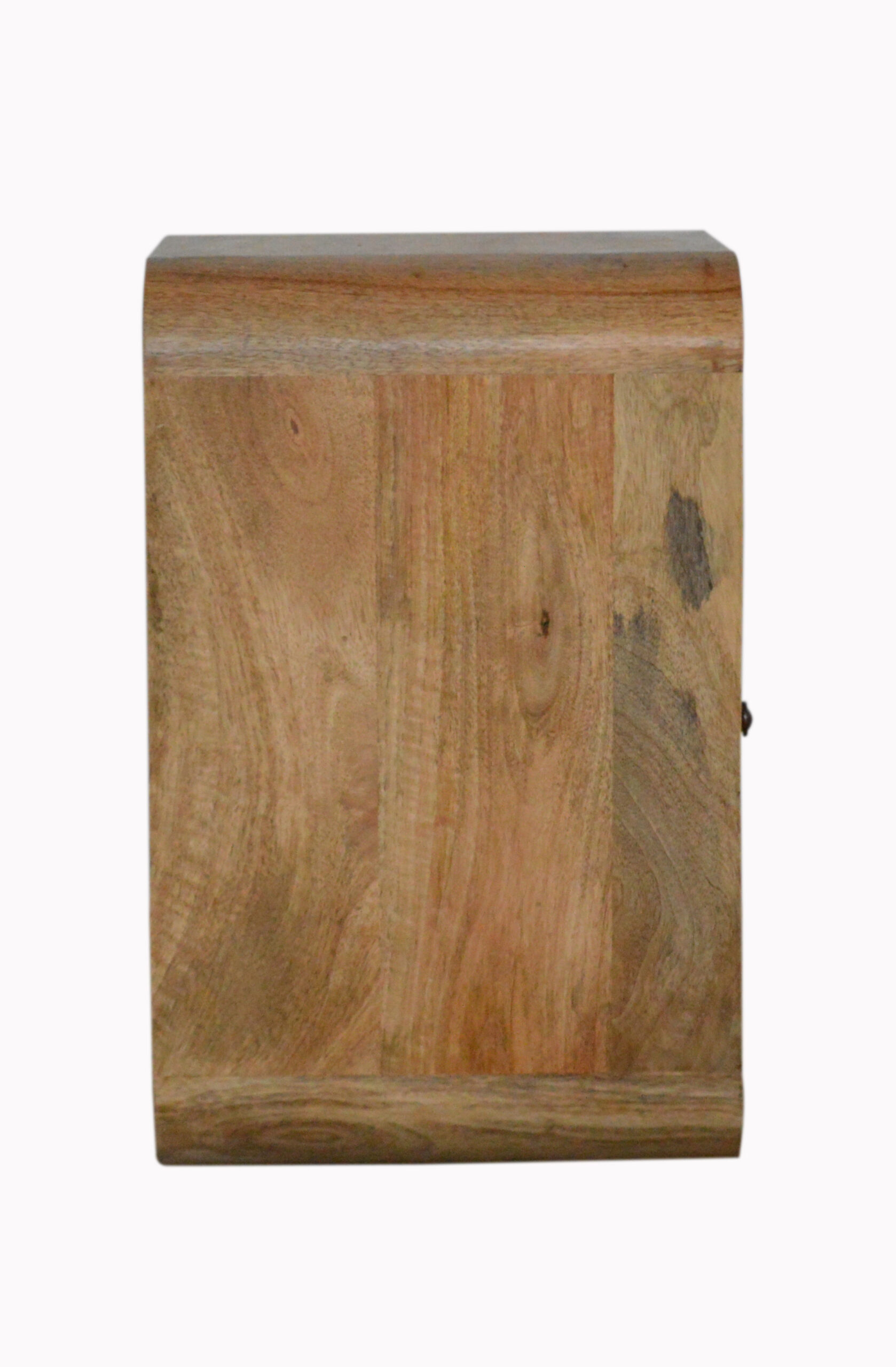 Solid Mango Wood Oak Finished 1 Drawer London Bedside - Image 7