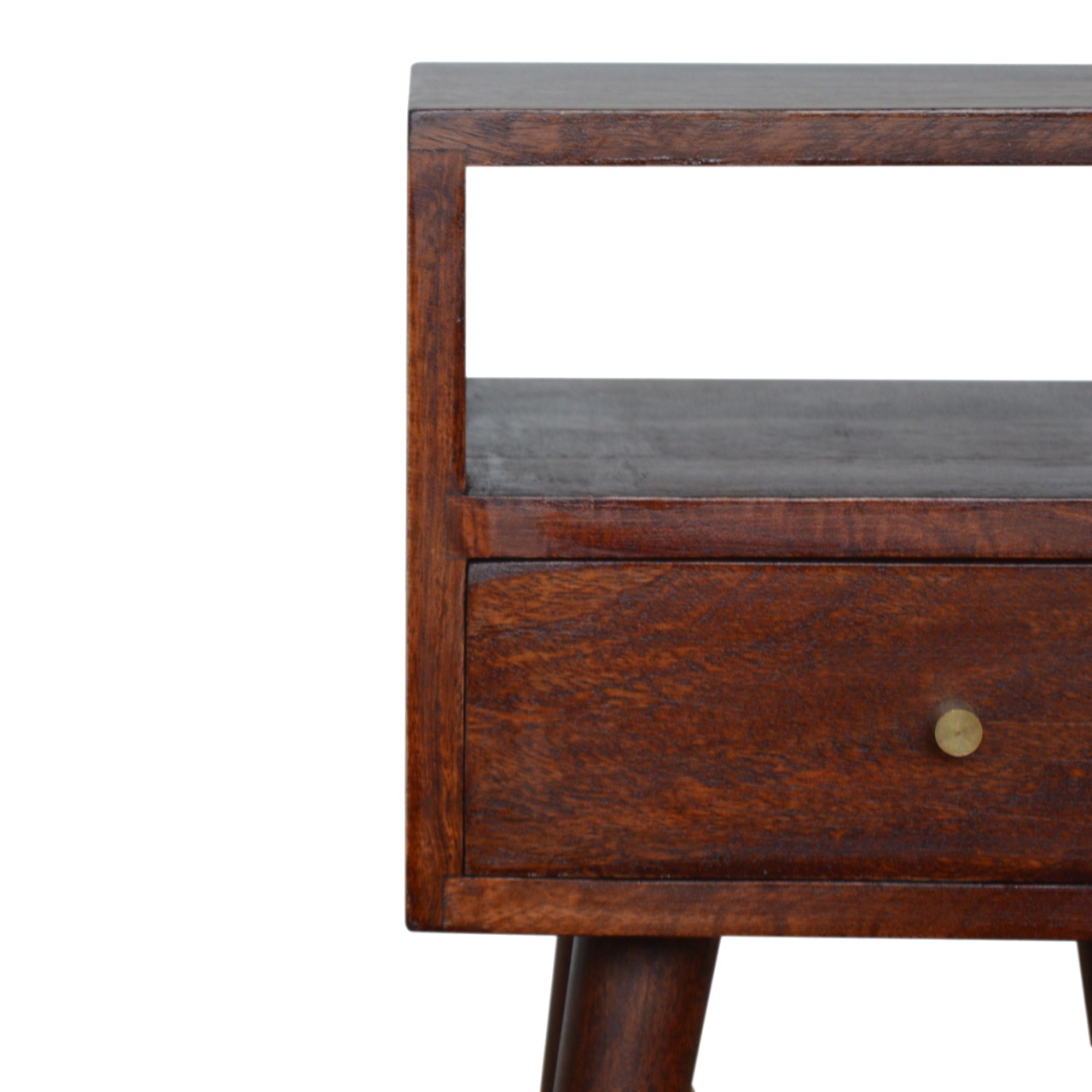 Solid Mango Wood Mini Cherry Bedside - Image 3