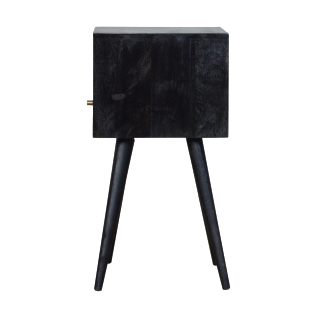 Solid Mango Wood Mini Ash Black Bedside - Image 7