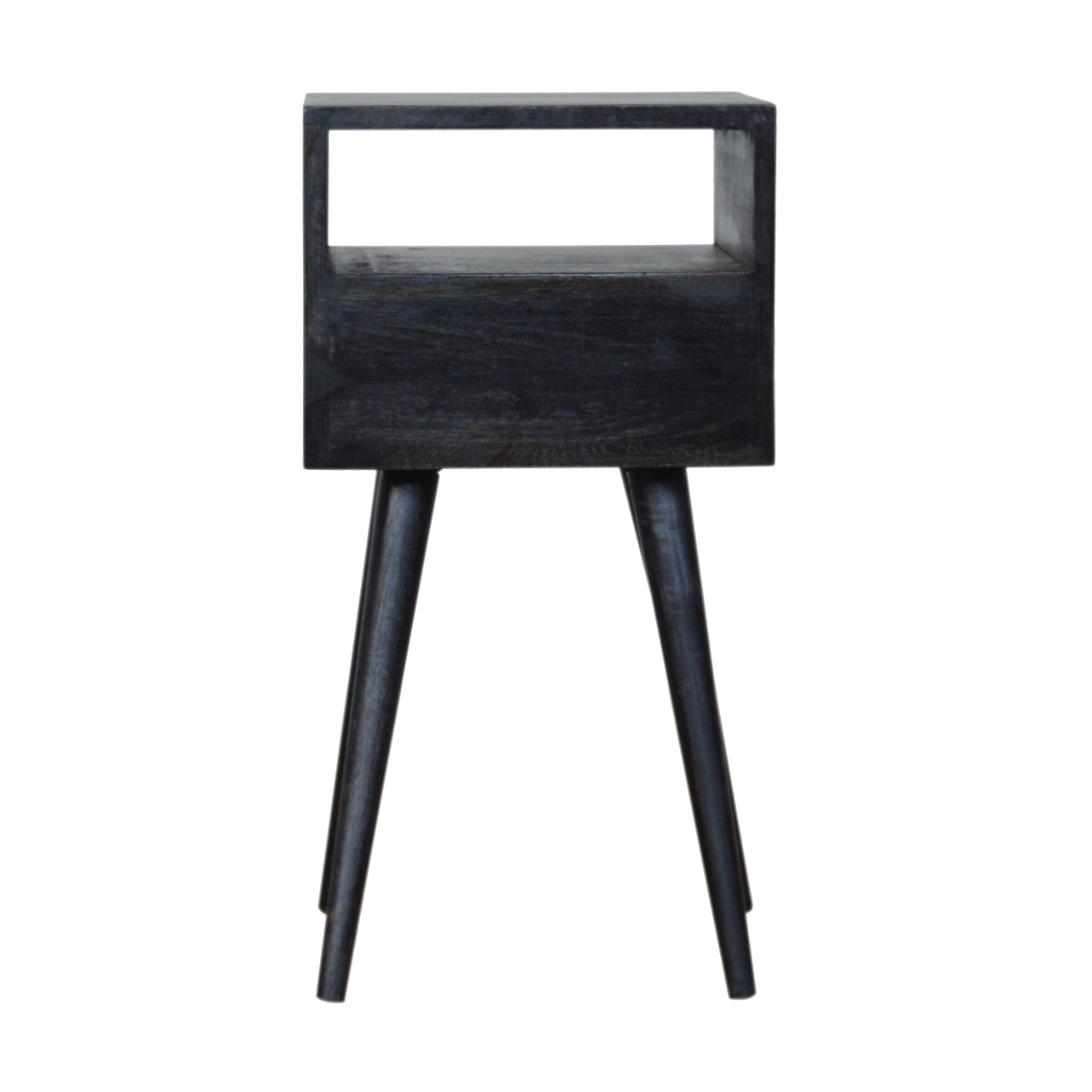 Solid Mango Wood Mini Ash Black Bedside - Image 8