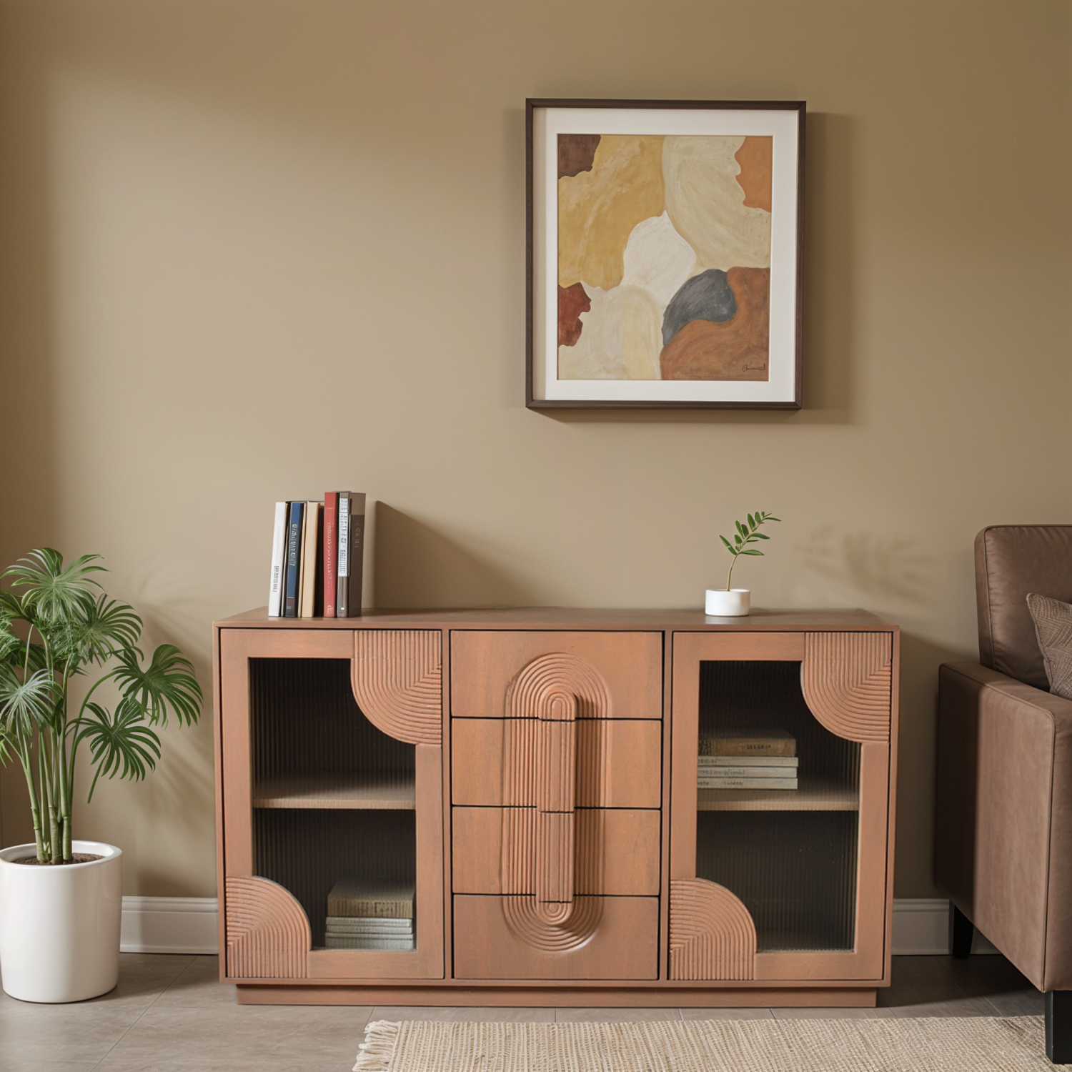 Indus Solid Wooden Extra Large Sideboard - Image 6
