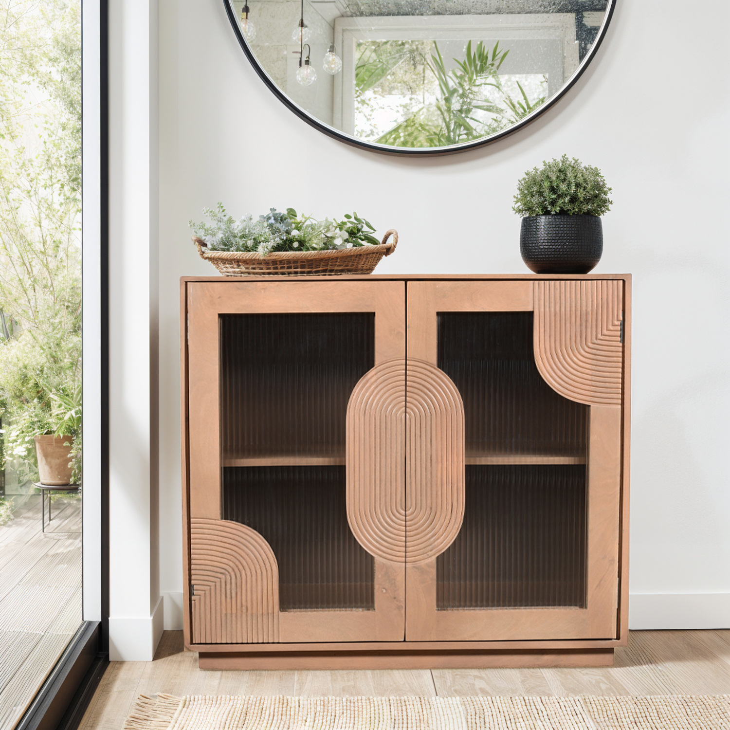 Indus Solid Wooden Small Sideboard - Image 6