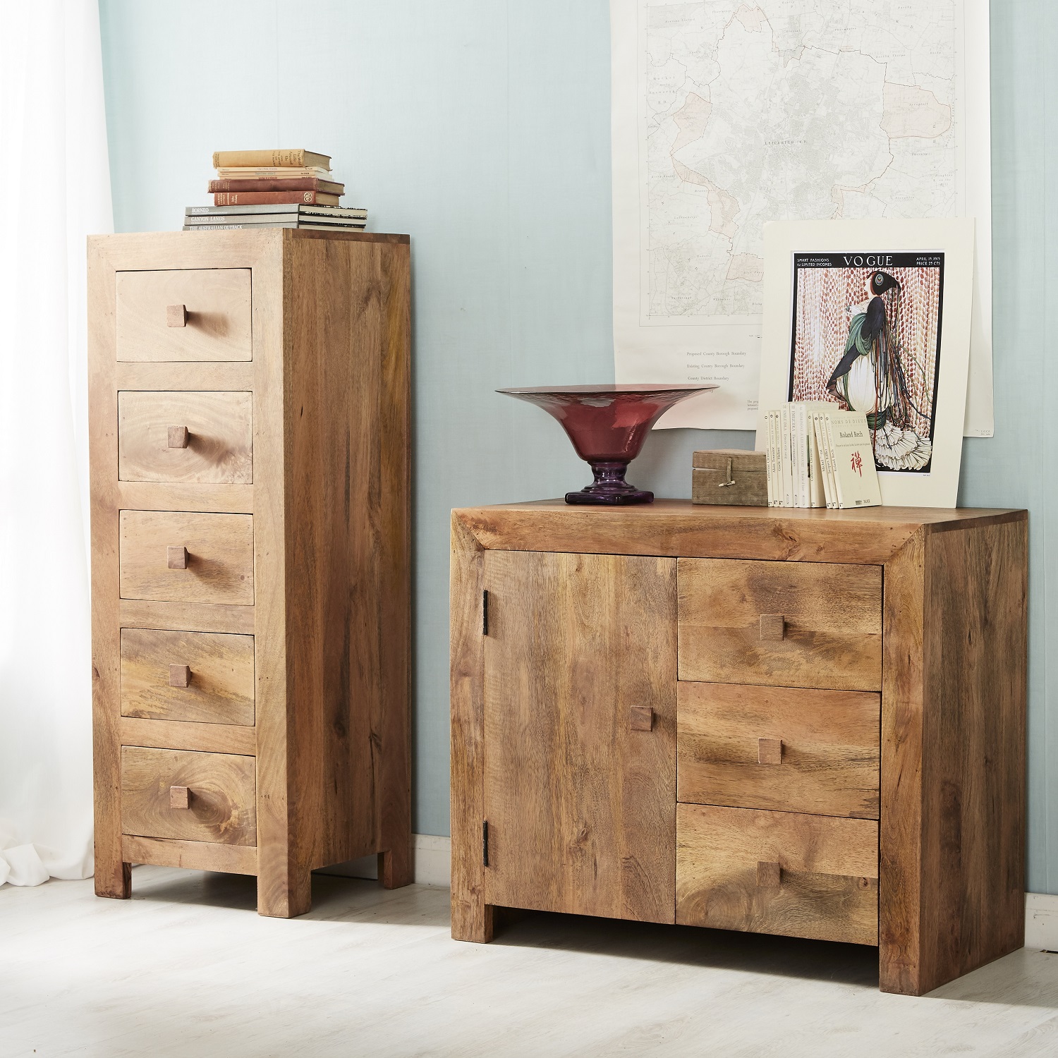 Toko Light Mango 3 Drawer Sideboard - Image 6