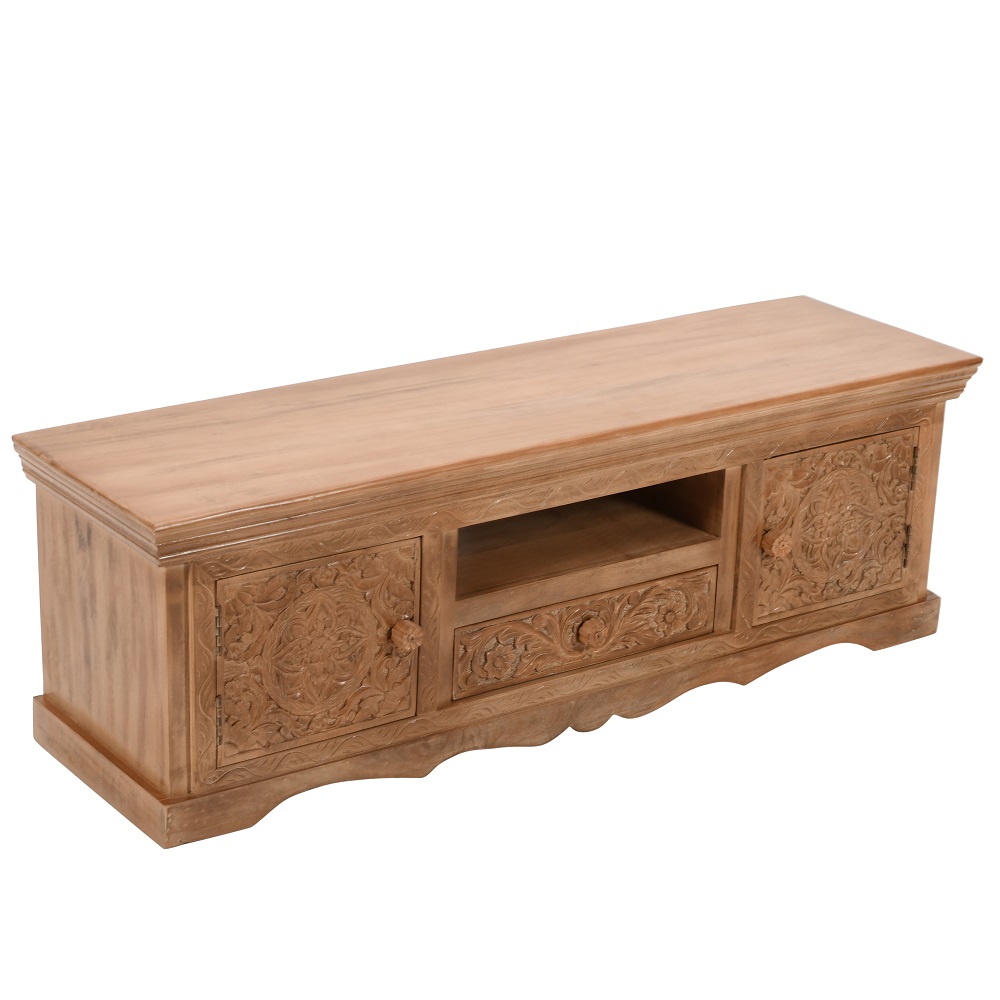 Artwork Mango Wood Tv Cabinet - Image 2