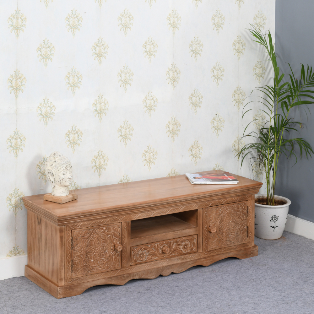 Artwork Mango Wood Tv Cabinet - Image 5