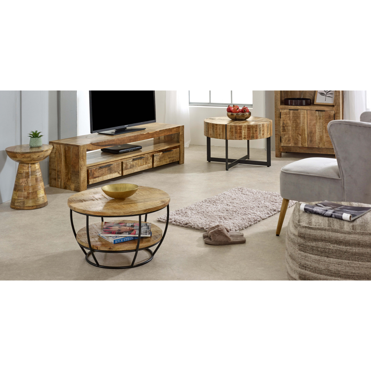 Surrey Solid Wood Large Tvc With 3 Drawers - Image 9