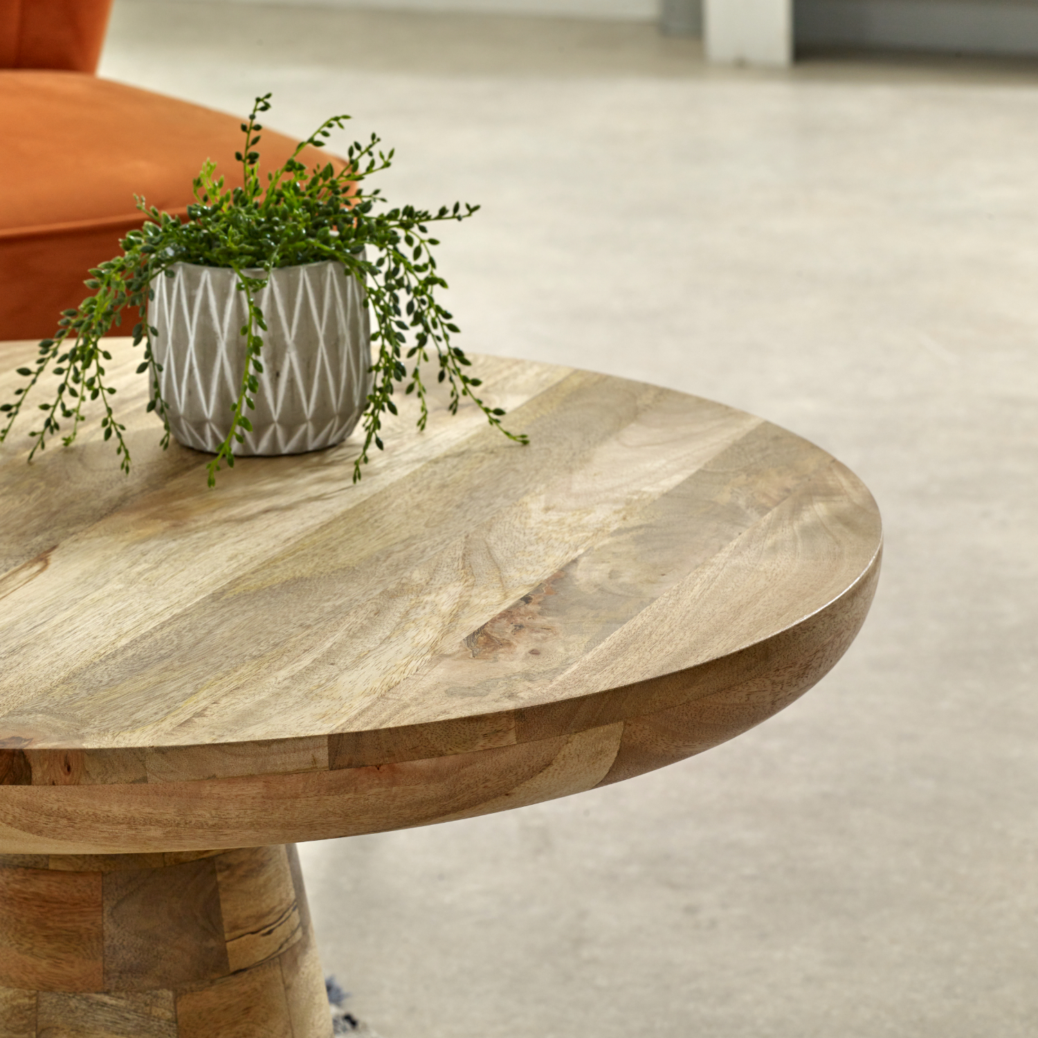 Surrey Solid Wood Coffee Table Mushroom Style - Image 3