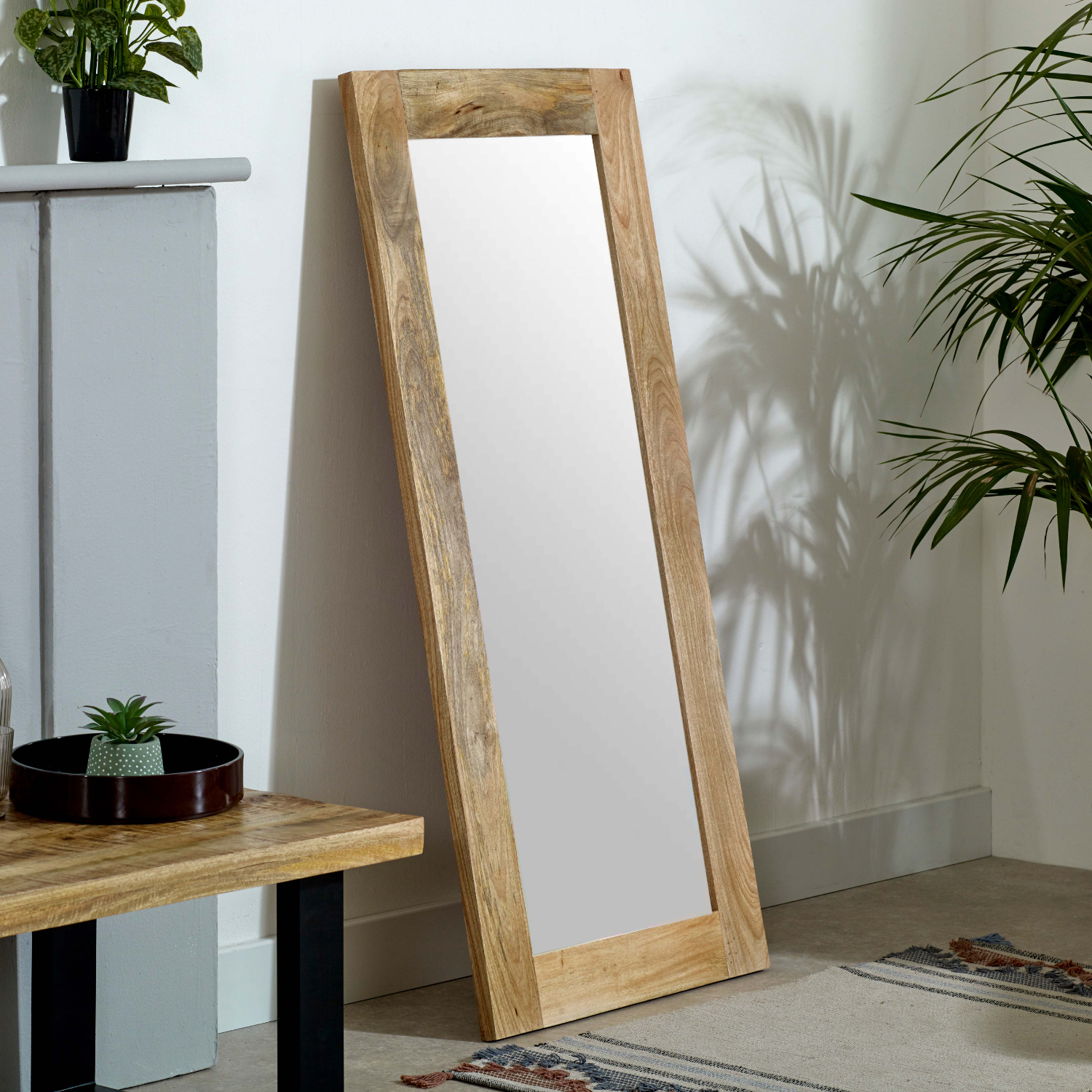 Surrey Solid Wood Frame Mirror Extra Long - Image 5