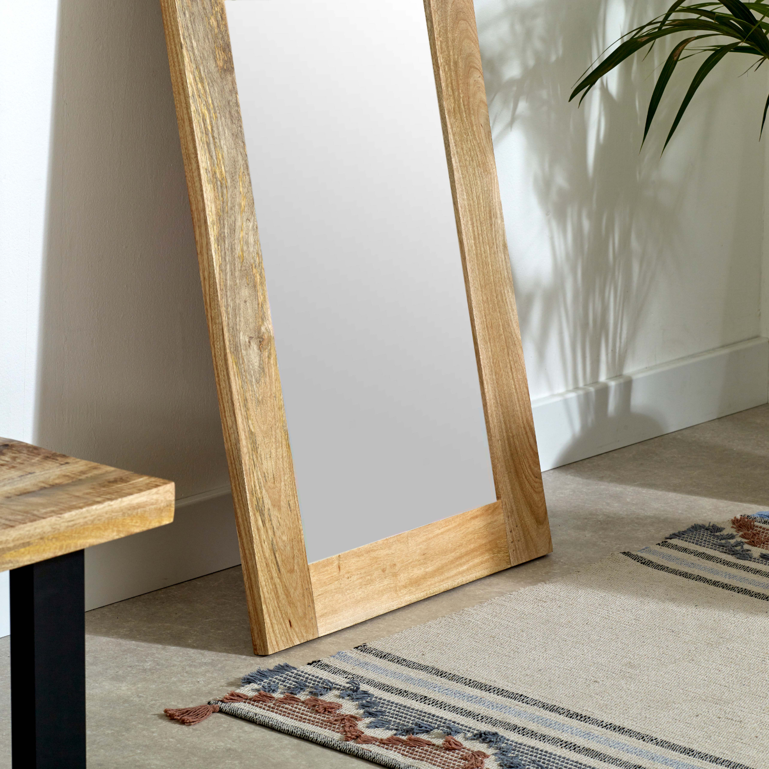Surrey Solid Wood Frame Mirror Extra Long - Image 3