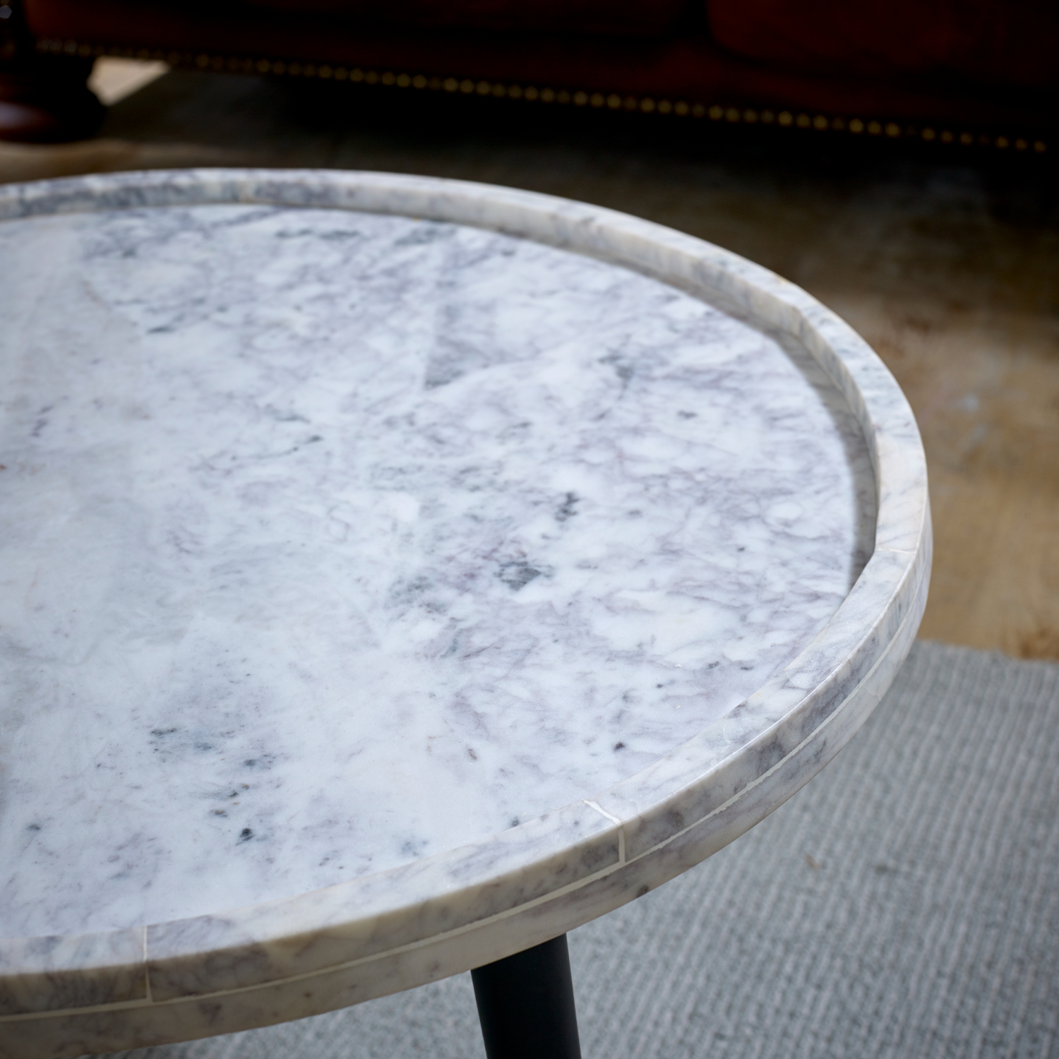 Opal Coffee Table With Marble Top And Metal Legs - Image 3