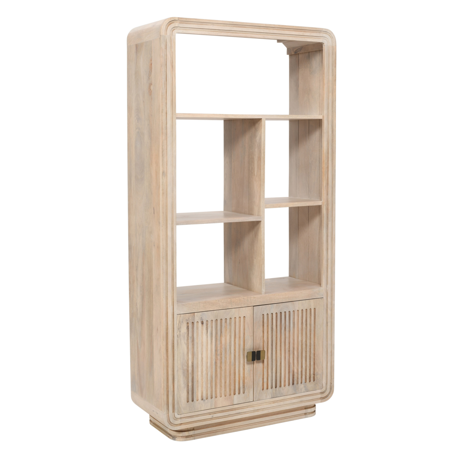 Hudson Carved Mango Wood Bookcase - Image 2