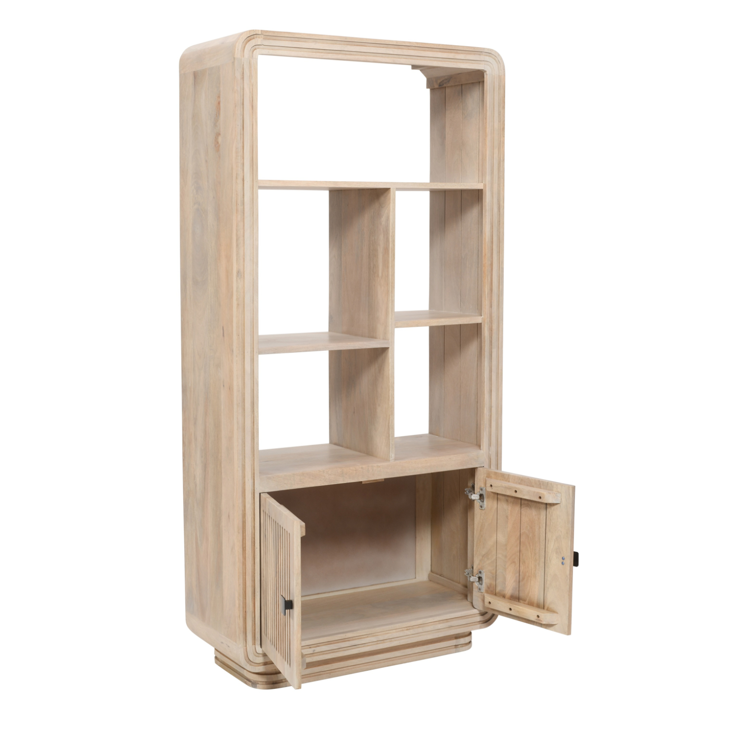 Hudson Carved Mango Wood Bookcase - Image 3
