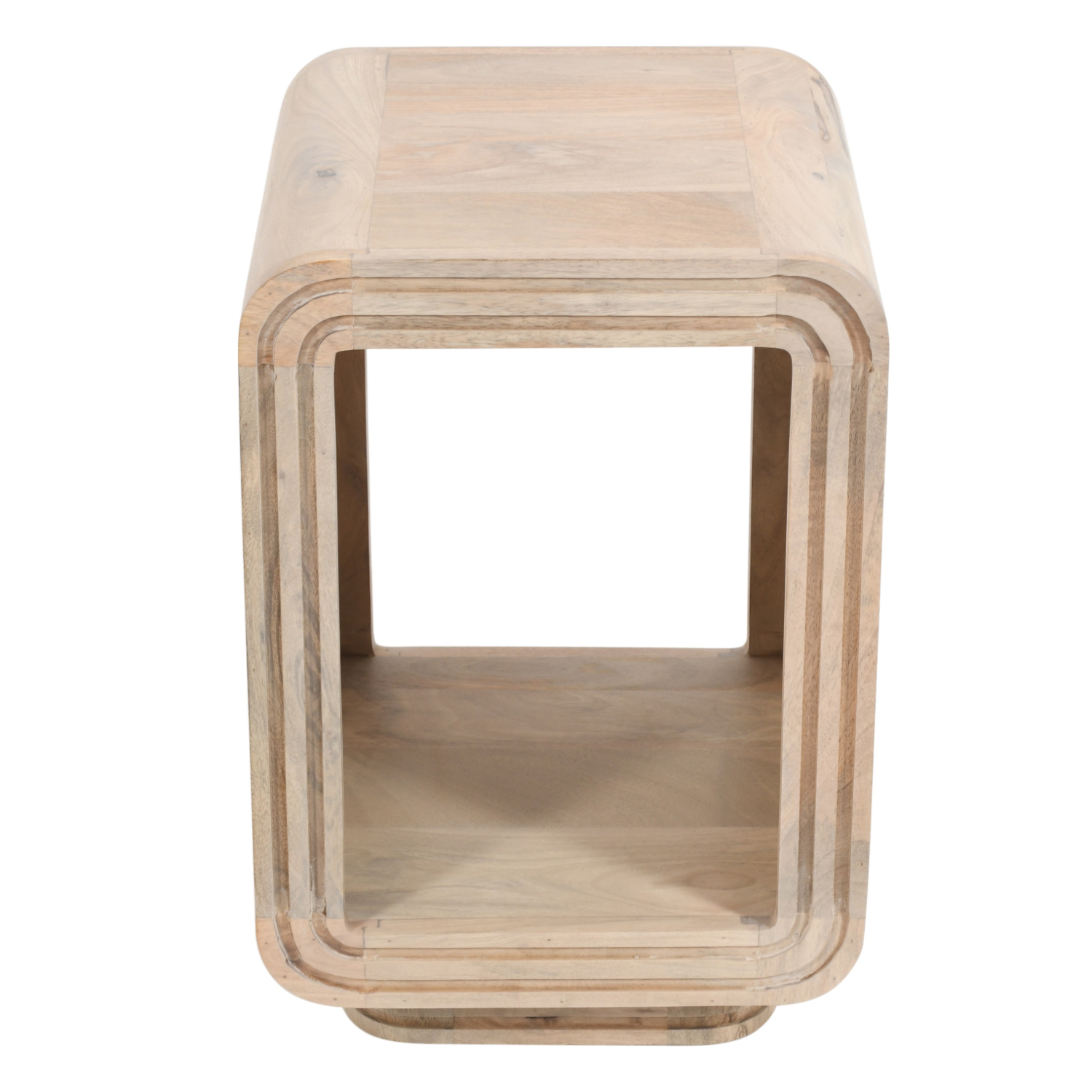 Hudson Carved Mango Wood Side Table - Image 2