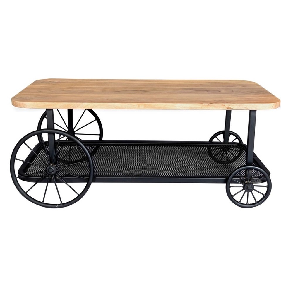 Craft Wheel Coffee Table - Image 2