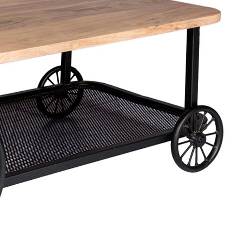 Craft Wheel Coffee Table - Image 4