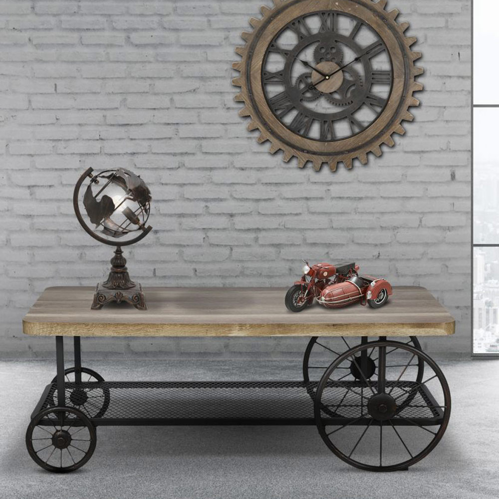 Craft Wheel Coffee Table - Image 6