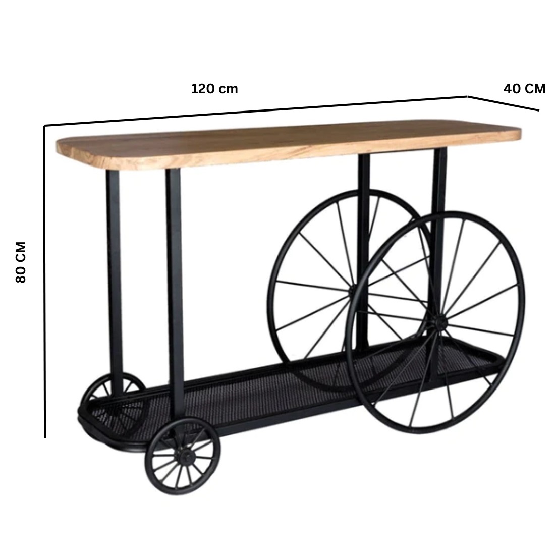 Craft Wheel Console Table - Image 5