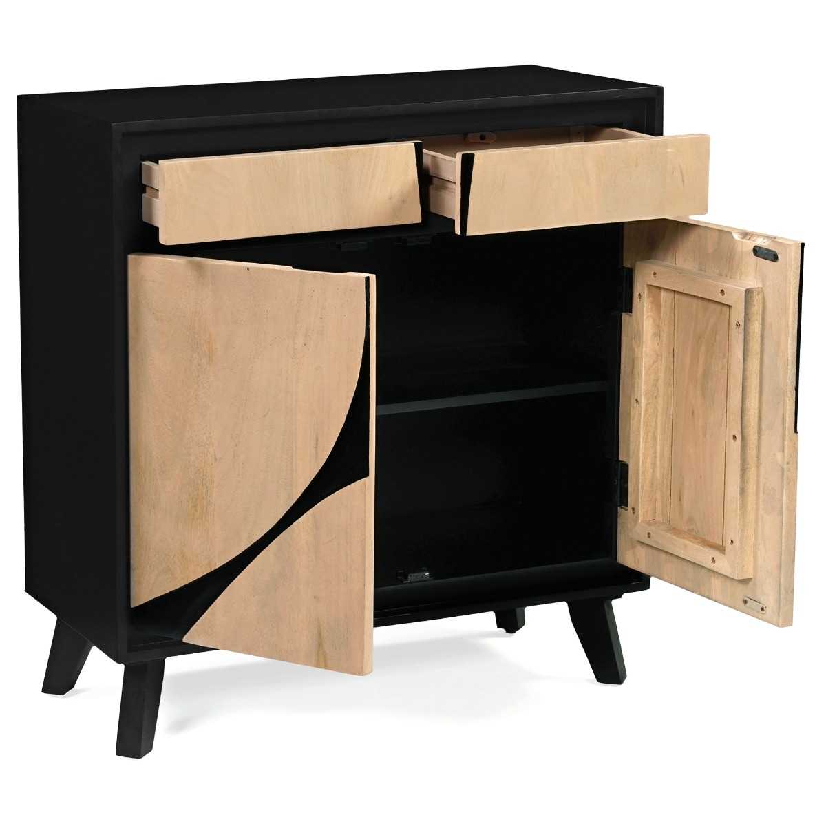 Boho Wood 2 Door Sideboard - Image 6