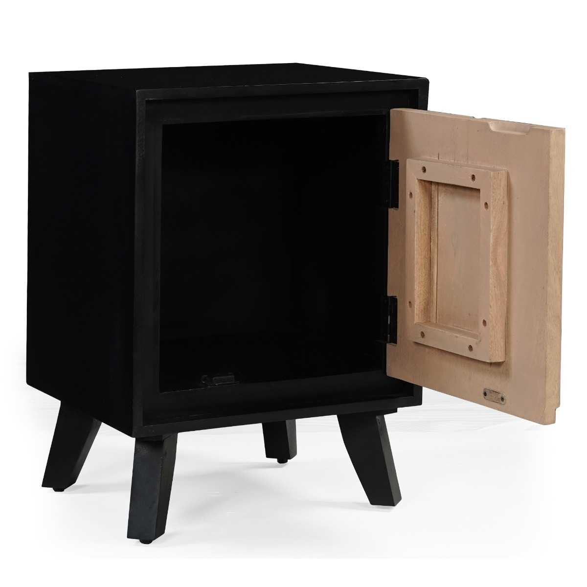 Boho Solid Wood Bedside Table - Image 4