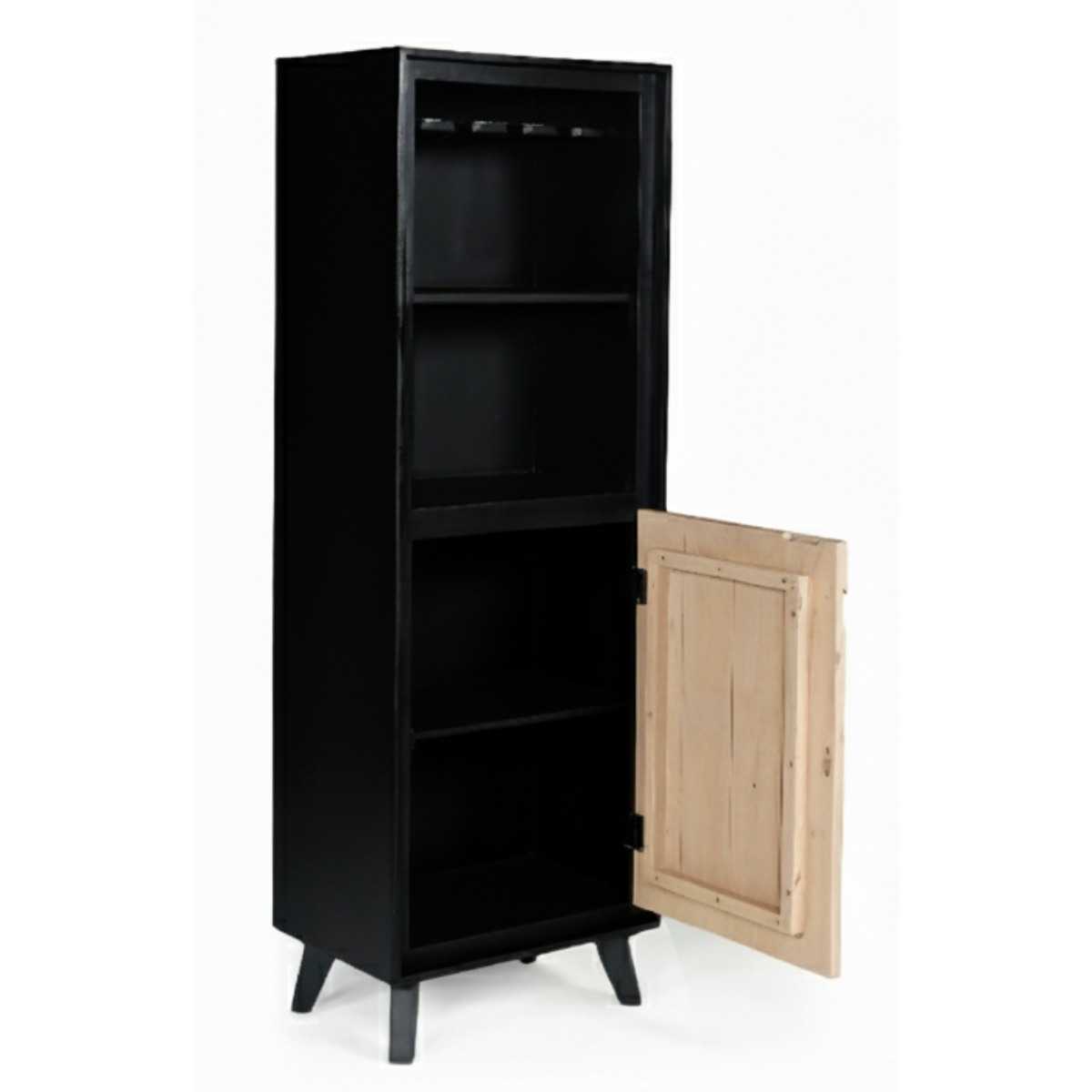 Boho Wooden Bookcase With 2 Doors - Image 3