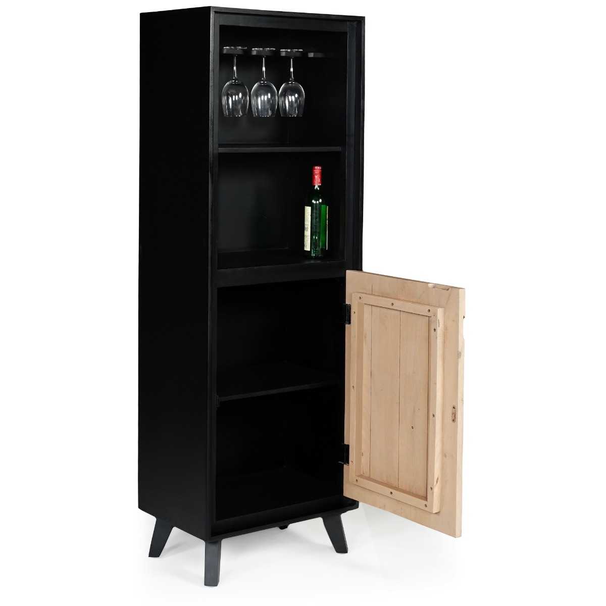 Boho Wooden Bookcase With 2 Doors - Image 9