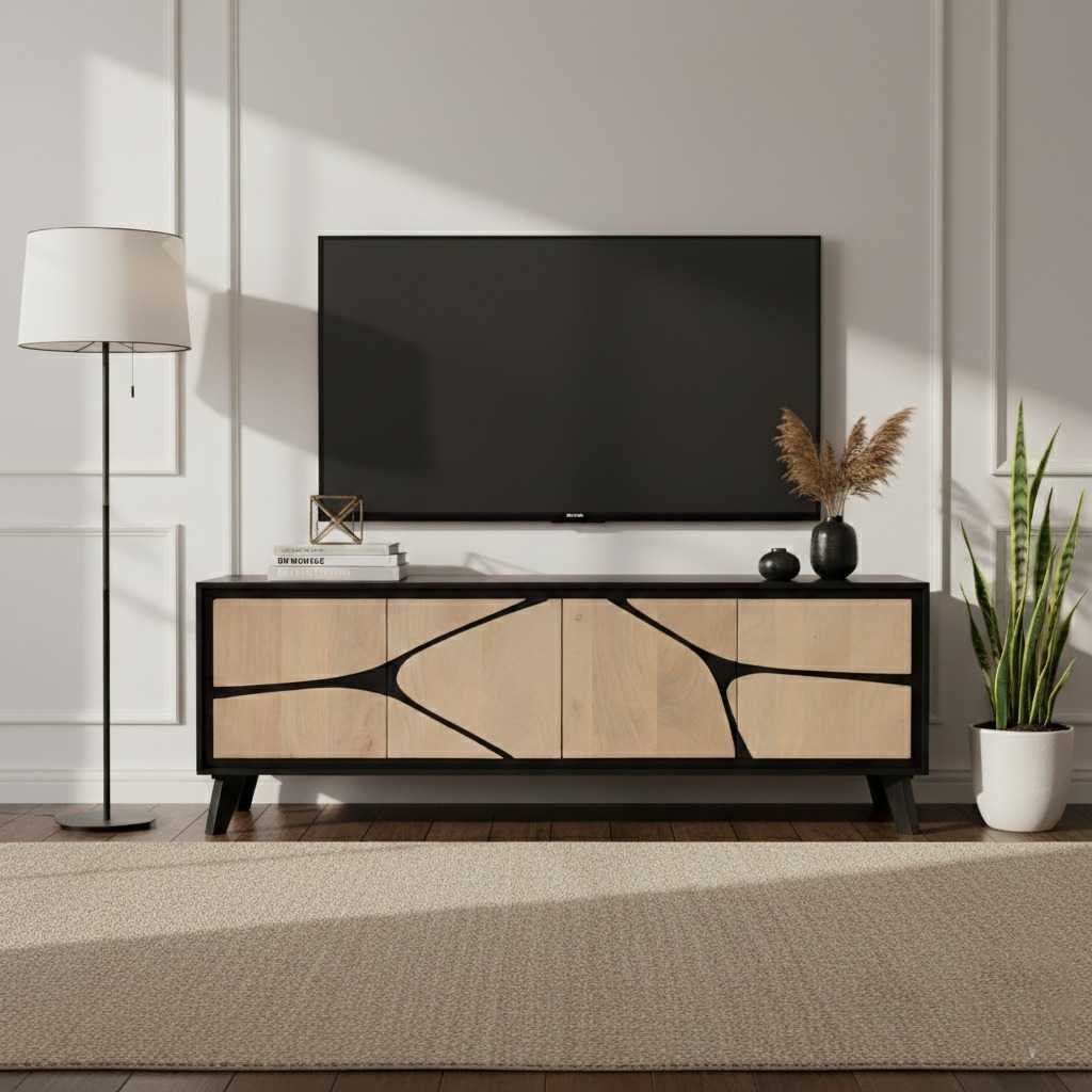 Boho Large Low Board TV Cabinet