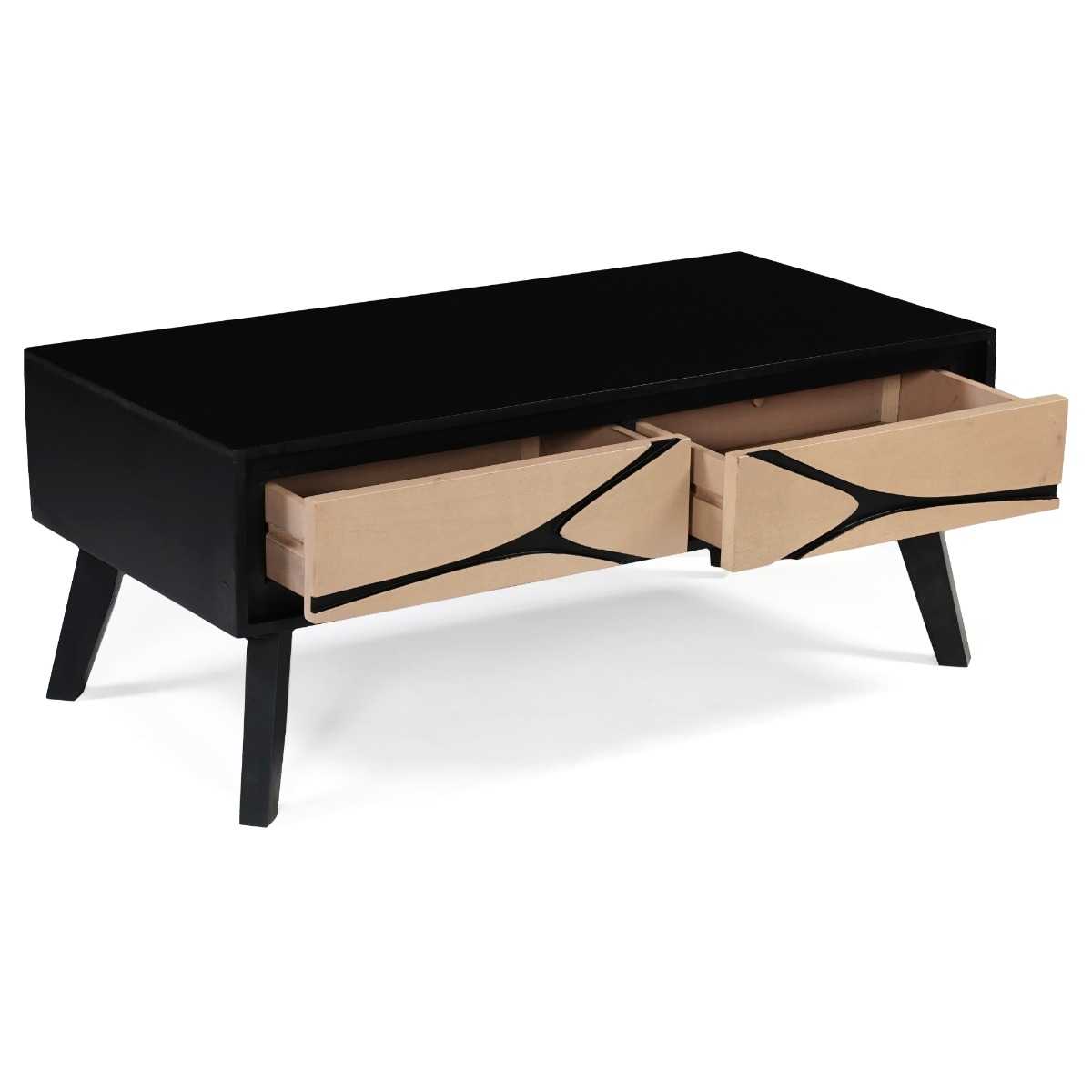Boho 2 Drawer Coffee Table - Image 2
