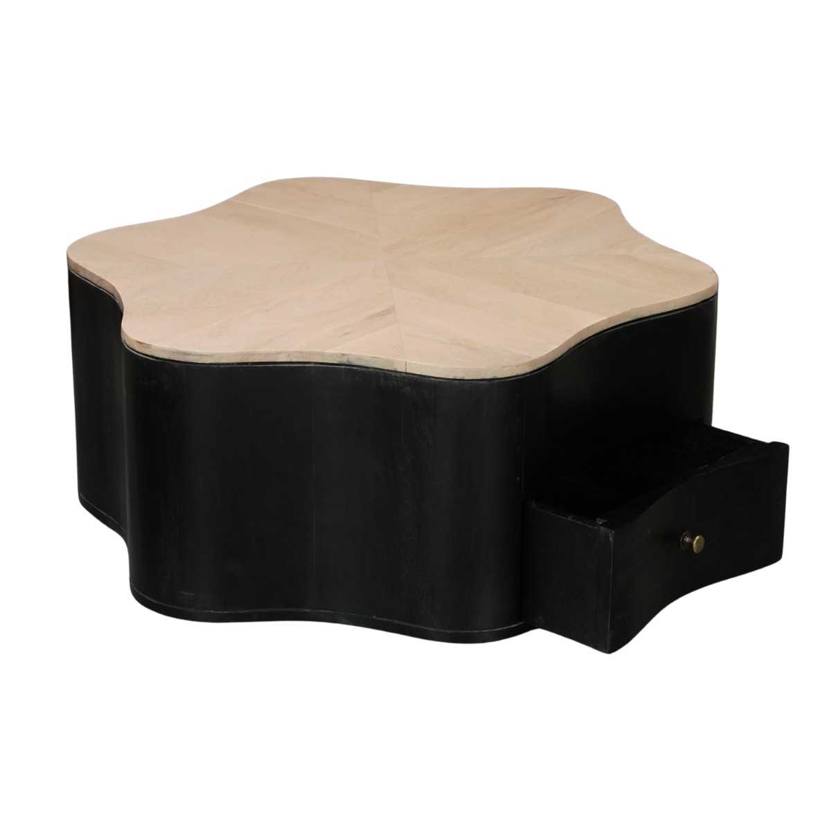 Boho Wooden Star Low Coffee Table - Image 4